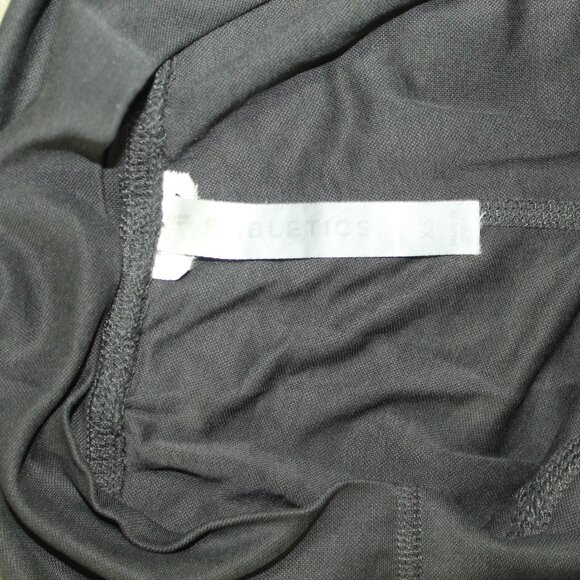 Fabletics Eco Sleek Knit Drawstring Ankle Pants XS Fold Over Waist Dark Gray - Picture 3 of 6